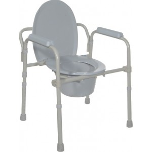 Folding Steel Commode