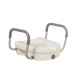 2-IN-1 Locking, Raised Toilet Seat w/ Removable Arms