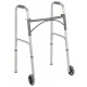 Folding Walker, Two Button w/5" Wheels