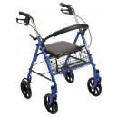 Durable 4 Wheel Rollator w/7.5" Casters