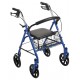 Durable 4 Wheel Rollator w/7.5" Casters