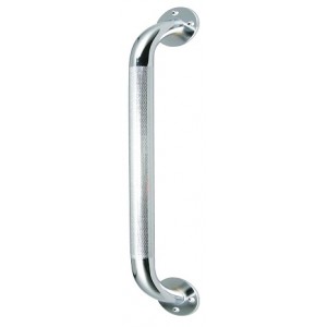 18" Chrome Knurled Grab Bar