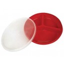 Partitioned Scoop Dish w/Lid-High Walls