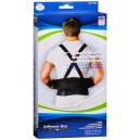 9" Black Back Brace w/Suspenders